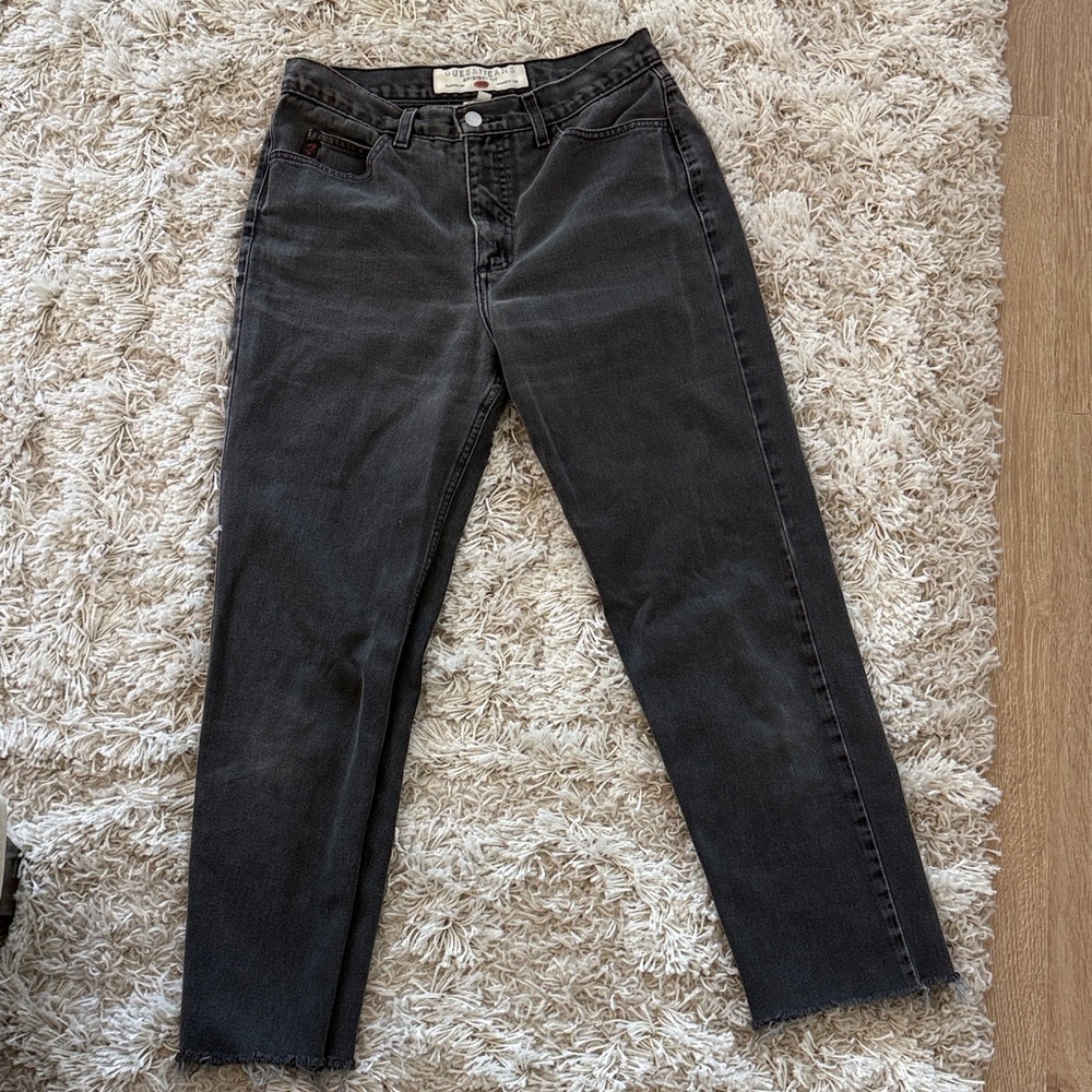 Vintage Guess Women's 050 Gray Straight Leg Jeans Denim 90's